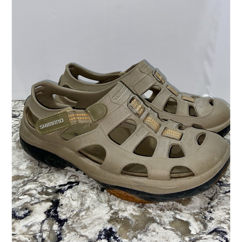 Shimano Womens 8 Water Shoes Sandals Tan Marine Fishing Outdoor Water